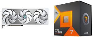 GPU CPU Combo -  GIGABYTE GV-N5070AERO OC-12GD Bundle with  AMD 100-100000910WOF