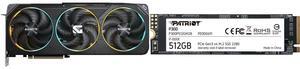 GPU SSD Combo -  GIGABYTE GV-N5070GAMING OC-12GD Bundle with  Patriot Memory P300P512GM28