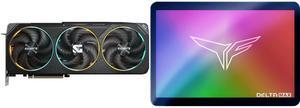 GPU SSD Combo -  GIGABYTE GV-N5070GAMING OC-12GD Bundle with  Team Group T253TM001T0C325