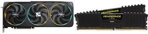 GPU Memory Combo -  GIGABYTE GV-N5070GAMING OC-12GD Bundle with  Corsair CMK32GX4M2E3200C16