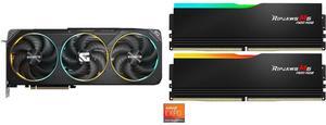 GPU Memory Combo -  GIGABYTE GV-N5070GAMING OC-12GD Bundle with  G.SKILL F5-6000J3636F16GX2-RM5NRK