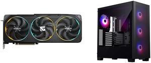 GPU Computer Case Combo -  GIGABYTE GV-N5070GAMING OC-12GD Bundle with  Phanteks PH-XT523P1_DBK01