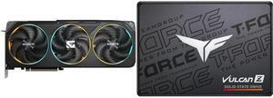 GPU SSD Combo -  GIGABYTE GV-N5070GAMING OC-12GD Bundle with  Team Group T253TZ002T0C101