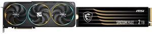 GPU SSD Combo -  GIGABYTE GV-N5070GAMING OC-12GD Bundle with  MSI SPATIUM M482 PCIe 4.0 NVMe M.2 2TB