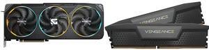 GPU Memory Combo -  GIGABYTE GV-N5070GAMING OC-12GD Bundle with  Corsair CMK64GX5M2B5600C40