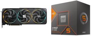 GPU CPU Combo -  GIGABYTE GV-N5070GAMING OC-12GD Bundle with  AMD 100-100001237BOX