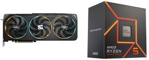GPU CPU Combo -  GIGABYTE GV-N5070GAMING OC-12GD Bundle with  AMD 100-100001015BOX