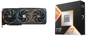 GPU CPU Combo -  GIGABYTE GV-N5070GAMING OC-12GD Bundle with  AMD 100-100001084WOF