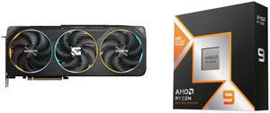 GPU CPU Combo -  GIGABYTE GV-N5070GAMING OC-12GD Bundle with  AMD 100-100000719WOF