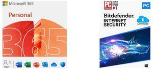 Microsoft 365 Personal | 12-Month Subscription, 1 person | Premium Office apps - now with Copilot | 1TB OneDrive cloud storage | PC/Mac Download Bitdefender Internet Security 2024 - 1PC / 1 Year - Download