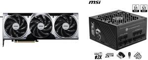 GPU PSU Combo -  MSI RTX 5080 16G VENTUS 3X OC PLUS Bundle with  MSI MPG A1000GS PCIE5