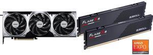 GPU Memory Combo -  MSI RTX 5080 16G VENTUS 3X OC PLUS Bundle with  G.SKILL F5-6000J3040G32GX2-FX5
