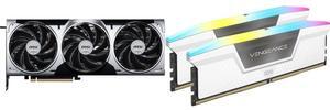 GPU Memory Combo -  MSI RTX 5080 16G VENTUS 3X OC PLUS Bundle with  Corsair CMH64GX5M2N6400C32W
