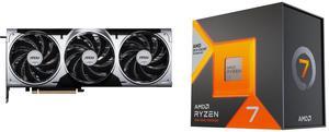 GPU CPU Combo -  MSI RTX 5080 16G VENTUS 3X OC PLUS Bundle with  AMD 100-100000910WOF