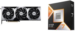 GPU CPU Combo -  MSI RTX 5080 16G VENTUS 3X OC PLUS Bundle with  AMD 100-100001084WOF