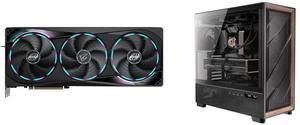 GPU Computer Case Combo -  GIGABYTE GV-N5080AORUS M-16GD Bundle with  Antec FLUX PRO