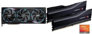 GPU Memory Combo -  GIGABYTE GV-N5080AORUS M-16GD Bundle with  G.SKILL F5-6000J3040G32GX2-TZ5N