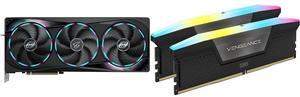 GPU Memory Combo -  GIGABYTE GV-N5080AORUS M-16GD Bundle with  Corsair CMH64GX5M2B6000C30