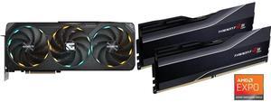 GPU Memory Combo -  GIGABYTE GV-N5080GAMING OC-16GD Bundle with  G.SKILL F5-6000J3040G32GX2-TZ5N