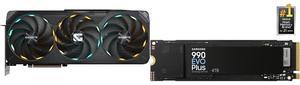 GPU SSD Combo -  GIGABYTE GV-N5080GAMING OC-16GD Bundle with  SAMSUNG MZ-V9S4T0B/AM
