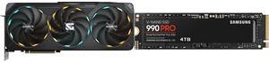 GPU SSD Combo -  GIGABYTE GV-N5080GAMING OC-16GD Bundle with  SAMSUNG MZ-V9P4T0B/AM
