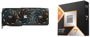 GPU CPU Combo -  GIGABYTE GV-N5080GAMING OC-16GD Bundle with  AMD 100-100001084WOF