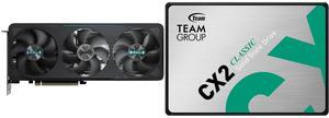 GPU SSD Combo -  GIGABYTE GV-N5070EAGLE OC-12GD Bundle with  Team Group T253X6256G0C101