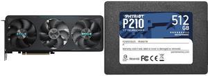GPU SSD Combo -  GIGABYTE GV-N5070EAGLE OC-12GD Bundle with  Patriot Memory P210S512G25