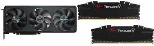 GPU Memory Combo -  GIGABYTE GV-N5070EAGLE OC-12GD Bundle with  G.SKILL F4-3200C16D-32GVK