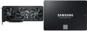 GPU SSD Combo -  GIGABYTE GV-N5070EAGLE OC-12GD Bundle with  SAMSUNG MZ-77E500B/AM