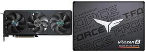 GPU SSD Combo -  GIGABYTE GV-N5070EAGLE OC-12GD Bundle with  Team Group T253TZ001T0C101