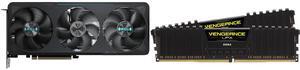 GPU Memory Combo -  GIGABYTE GV-N5070EAGLE OC-12GD Bundle with  Corsair CMK32GX4M2E3200C16