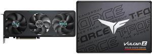 GPU SSD Combo -  GIGABYTE GV-N5070EAGLE OC-12GD Bundle with  Team Group T253TZ002T0C101
