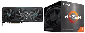 GPU CPU Combo -  GIGABYTE GV-N5070EAGLE OC-12GD Bundle with  AMD 100-100000743BOX