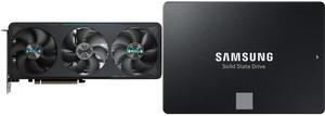 GPU SSD Combo -  GIGABYTE GV-N5070EAGLE OC-12GD Bundle with  SAMSUNG MZ-77E2T0B/AM