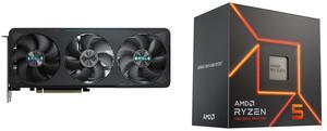 GPU CPU Combo -  GIGABYTE GV-N5070EAGLE OC-12GD Bundle with  AMD 100-100001015BOX