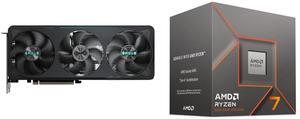 GPU CPU Combo -  GIGABYTE GV-N5070EAGLE OC-12GD Bundle with  AMD 100-100001590BOX