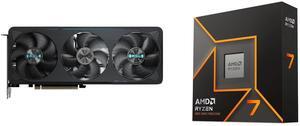GPU CPU Combo -  GIGABYTE GV-N5070EAGLE OC-12GD Bundle with  AMD 100-100001404WOF