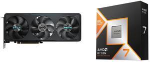 GPU CPU Combo -  GIGABYTE GV-N5070EAGLE OC-12GD Bundle with  AMD 100-100001084WOF