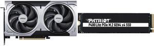 GPU SSD Combo -  MSI RTX 5060 Ti 8G VENTUS 2X PLUS Bundle with  Patriot Memory P400LP1KGM28H