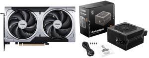 GPU PSU Combo -  MSI RTX 5060 Ti 8G VENTUS 2X PLUS Bundle with  MSI MAG A650BN