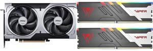GPU Memory Combo -  MSI RTX 5060 Ti 8G VENTUS 2X PLUS Bundle with  Patriot Memory PVVR532G600C36K