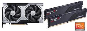 GPU Memory Combo -  MSI RTX 5060 Ti 8G VENTUS 2X PLUS Bundle with  G.SKILL F5-6000J3636F16GX2-FX5