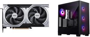 GPU Computer Case Combo -  MSI RTX 5060 Ti 8G VENTUS 2X PLUS Bundle with  Phanteks PH-XT523P1_DBK01