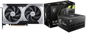 GPU PSU Combo -  MSI RTX 5060 Ti 8G VENTUS 2X PLUS Bundle with  MSI MAG A650GL