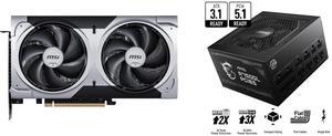 GPU PSU Combo -  MSI RTX 5060 Ti 8G VENTUS 2X PLUS Bundle with  MSI MAG A750GL PCIE5