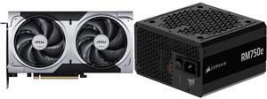 GPU PSU Combo -  MSI RTX 5060 Ti 8G VENTUS 2X PLUS Bundle with  Corsair CP-9020295-NA