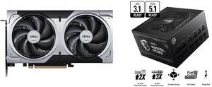 GPU PSU Combo -  MSI RTX 5060 Ti 8G VENTUS 2X PLUS Bundle with  MSI MAG A850GL PCIE5