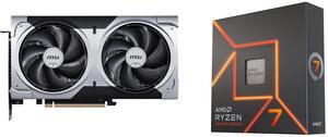 GPU CPU Combo -  MSI RTX 5060 Ti 8G VENTUS 2X PLUS Bundle with  AMD 100-100000591WOF