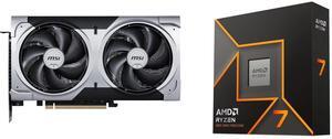 GPU CPU Combo -  MSI RTX 5060 Ti 8G VENTUS 2X PLUS Bundle with  AMD 100-100001404WOF